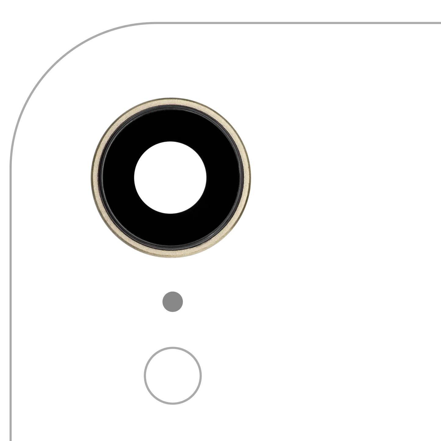 Back Camera Lens With Bracket & Bezel For iPhone XR (Yellow) (10 Pack) (Real Sapphire l Premium)