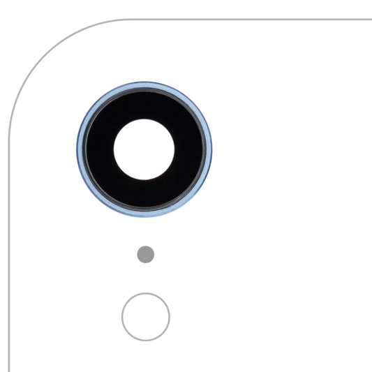 Back Camera Lens With Bracket & Bezel For iPhone XR (Blue) (10 Pack) (Real Sapphire l Premium)