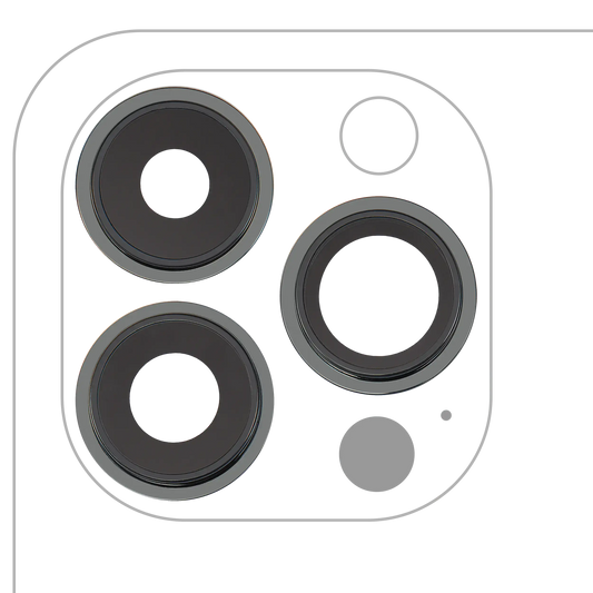 Back Camera Lens With Bracket & Bezel For iPhone 13 Pro / 13 Pro Max (Alpine Green) (Real Sapphire / Premium)