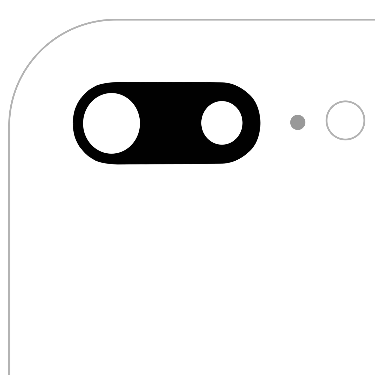 Back Camera Lens (Glass Only) With Adhesive For iPhone 7 Plus / 8 Plus (All Colors) (10 Pack) (Real Sapphire l Premium)