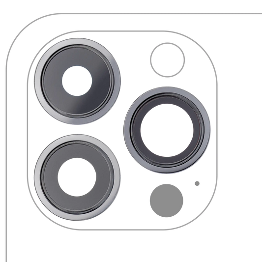 Back Camera Lens With Bracket & Bezel For iPhone 13 Pro / 13 Pro Max (Graphite) (Real Sapphire / Premium)
