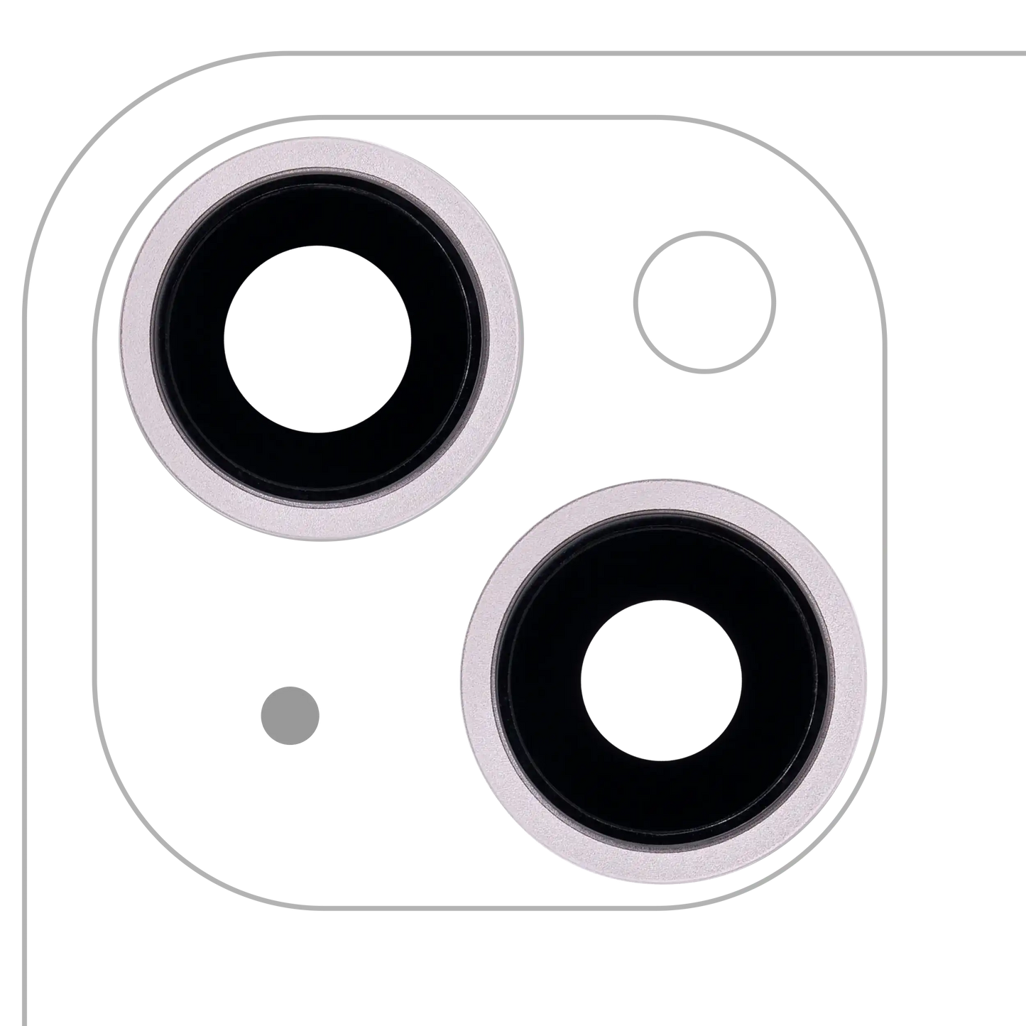 Back Camera Lens With Bracket & Bezel For iPhone 13 / 13 Mini ( 2 Piece) (Real Sapphire / Premium) (Pink)