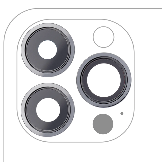 Back Camera Lens With Bracket & Bezel For iPhone 13 Pro / 13 Pro Max (Aftermarket Plus) (Graphite)