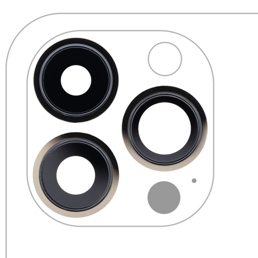 Back Camera Lens With Bracket & Bezel For iPhone 13 Pro / 13 Pro Max (Aftermarket Plus) (Gold)