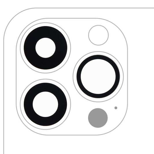 Back Camera Lens (Glass Only) With Adhesive For iPhone 13 Pro / 13 Pro Max (3 Piece Set) (Aftermarket Plus) (10 Pack)