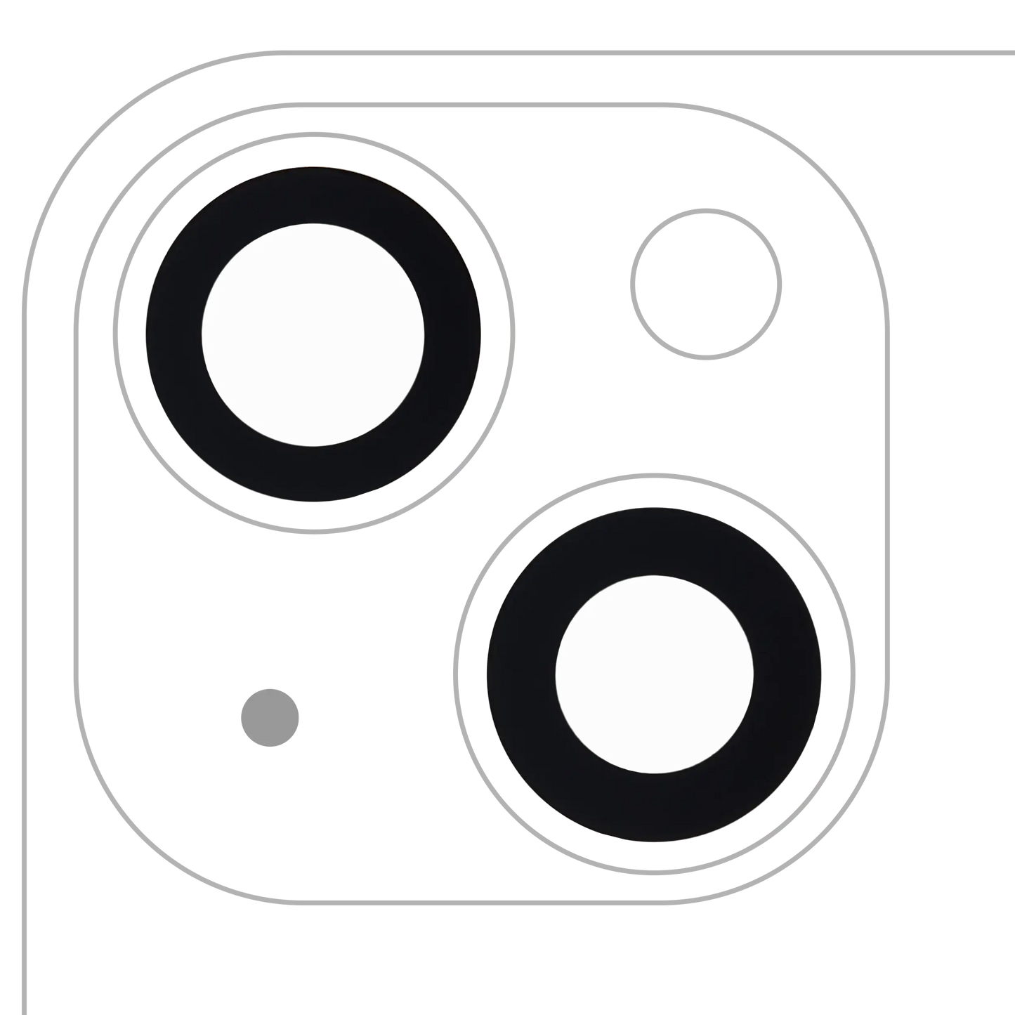 Back Camera Lens (Glass Only) With Adhesive For iPhone 13 / 13 Mini (2 Piece Set) (Aftermarket Plus) (10 Pack)