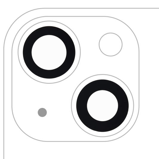 Back Camera Lens (Glass Only) With Adhesive For iPhone 13 / 13 Mini (2 Piece Set) (Aftermarket Plus) (10 Pack)