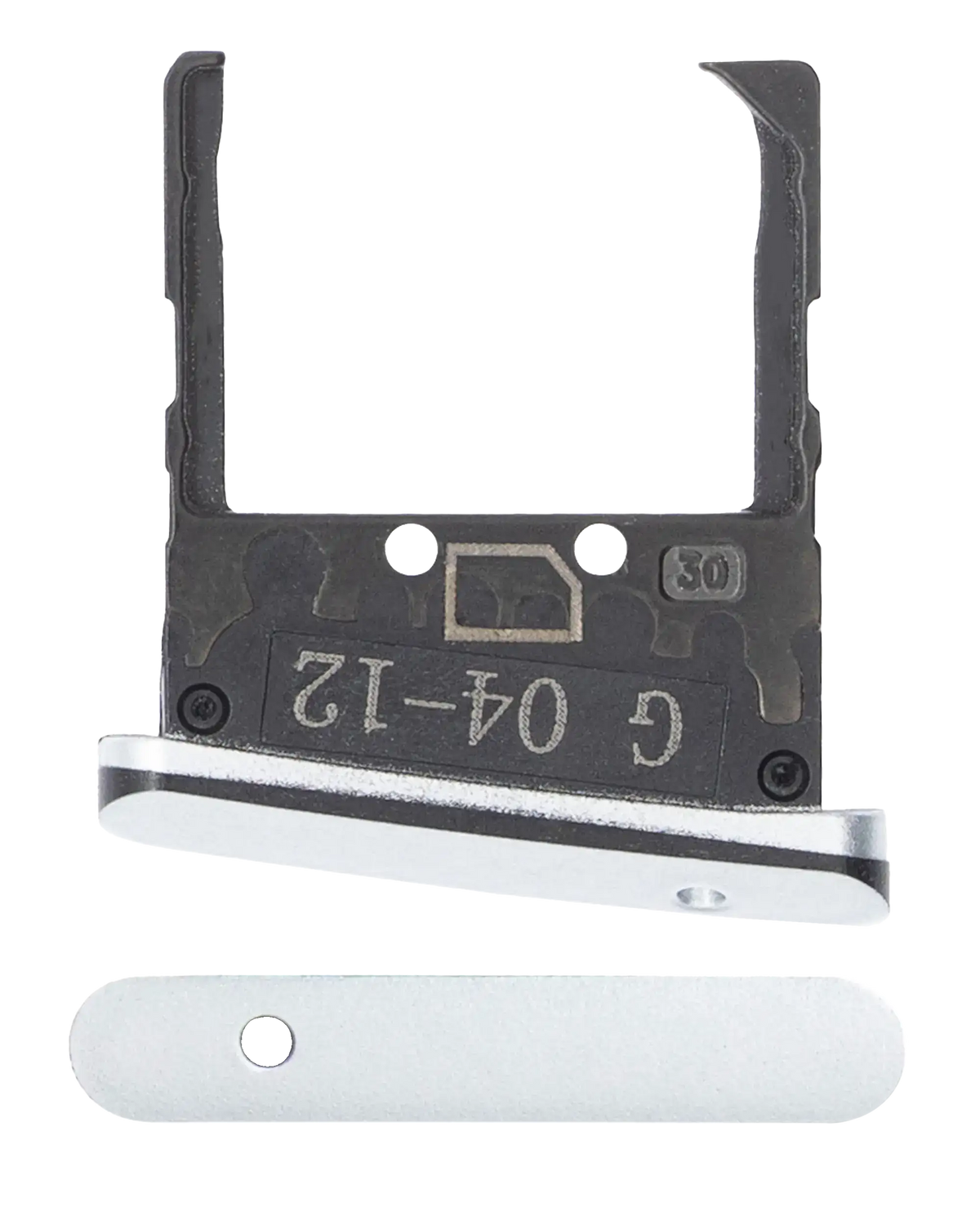 Single Sim Card Tray For Motorola Razr 5G (XT2071 / 2020) (Liquid Mercury) - Motorola replacement part image 1