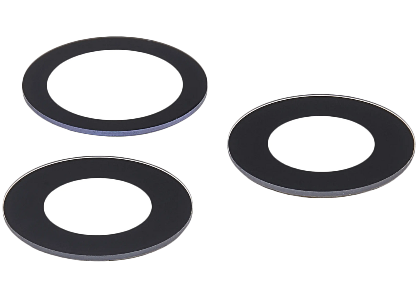 Back Camera Lens (Glass Only) With Adhesive For iPhone 12 Pro (3 Piece Set) (Premium) (Real Sapphire)