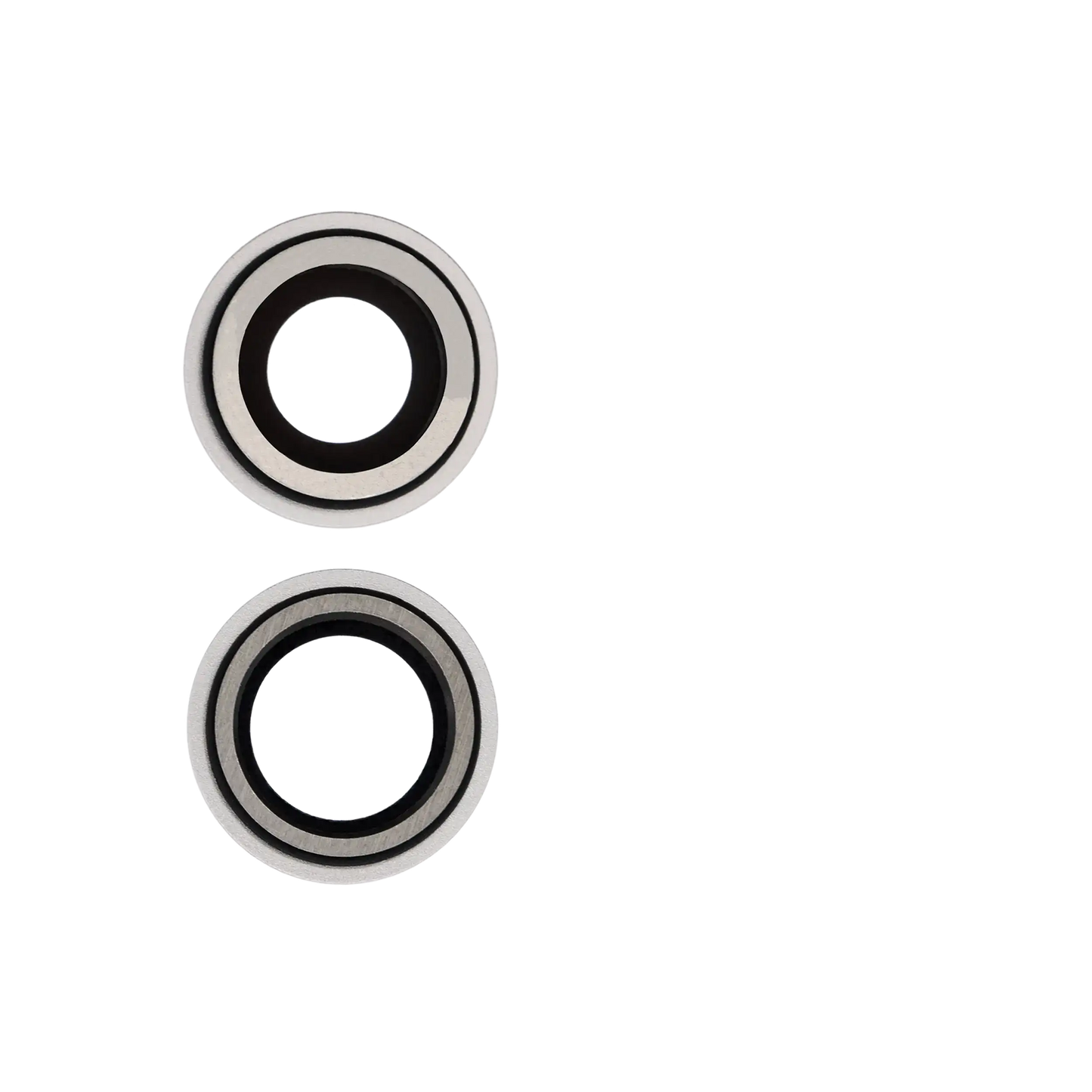 Back Camera Lens With Bracket & Bezel For iPhone 12 / 12 Mini (Aftermarket Plus) (White) (10 Pack)
