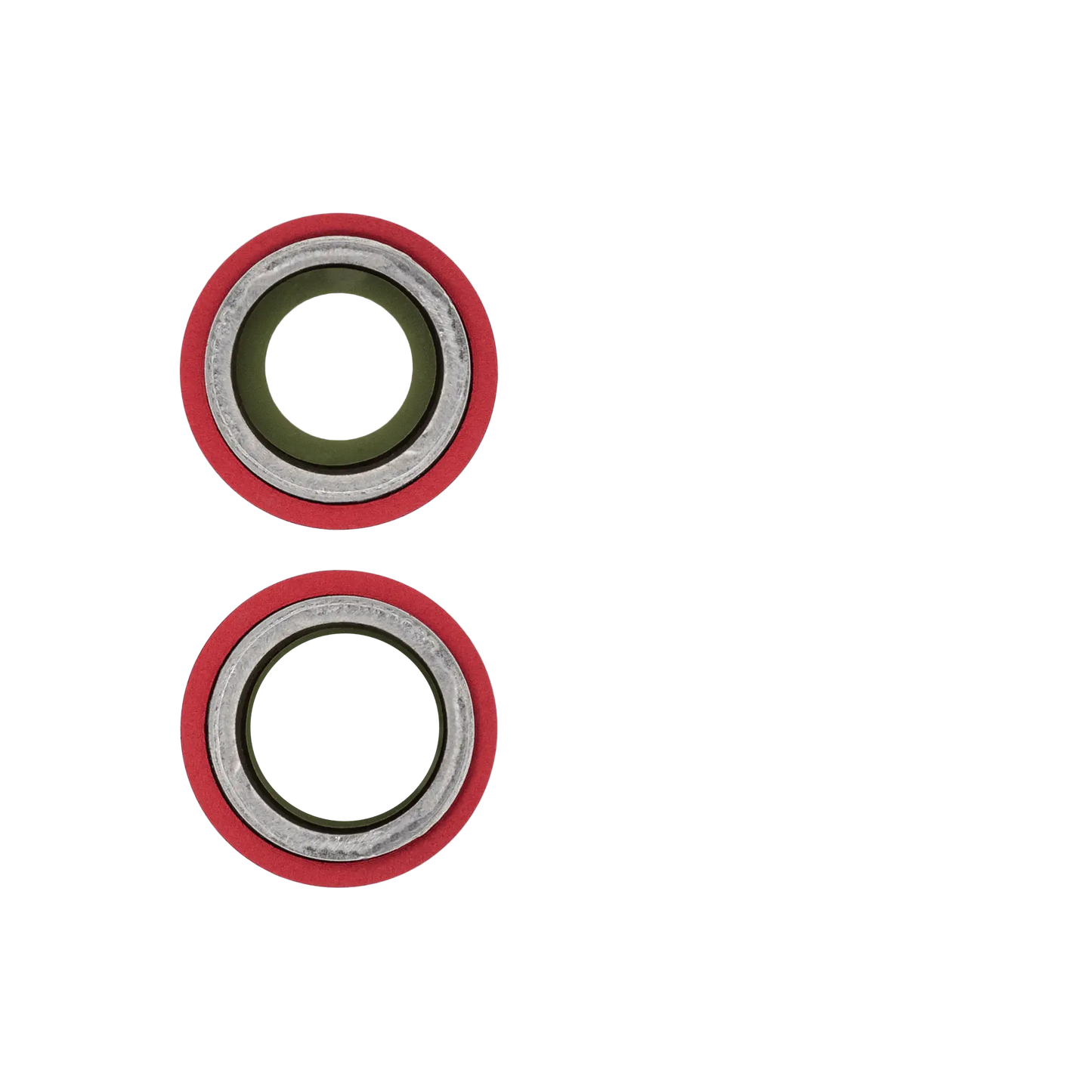 Back Camera Lens With Bracket & Bezel For iPhone 12 / 12 Mini (Aftermarket Plus) (Red) (10 Pack)