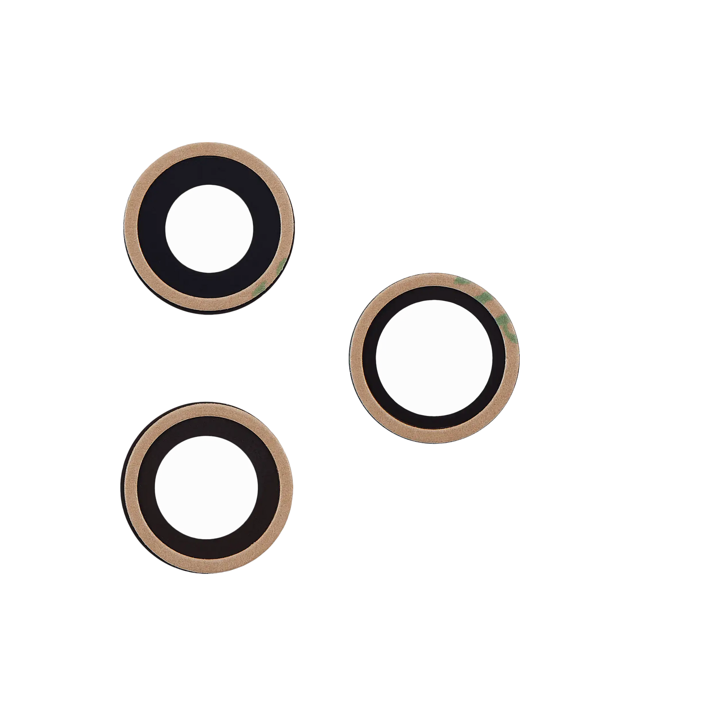 Back Camera Lens (Glass Only) With Adhesive For iPhone 12 Pro Max (3 Piece Set) (Aftermarket Plus) (10 Pack)