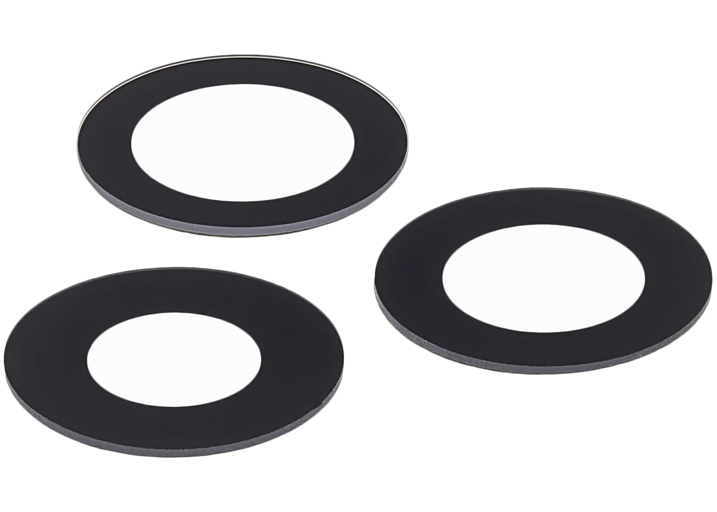 Back Camera Lens (Glass Only) With Adhesive For iPhone 12 Pro Max (3 Piece Set) (Aftermarket Plus) (10 Pack)