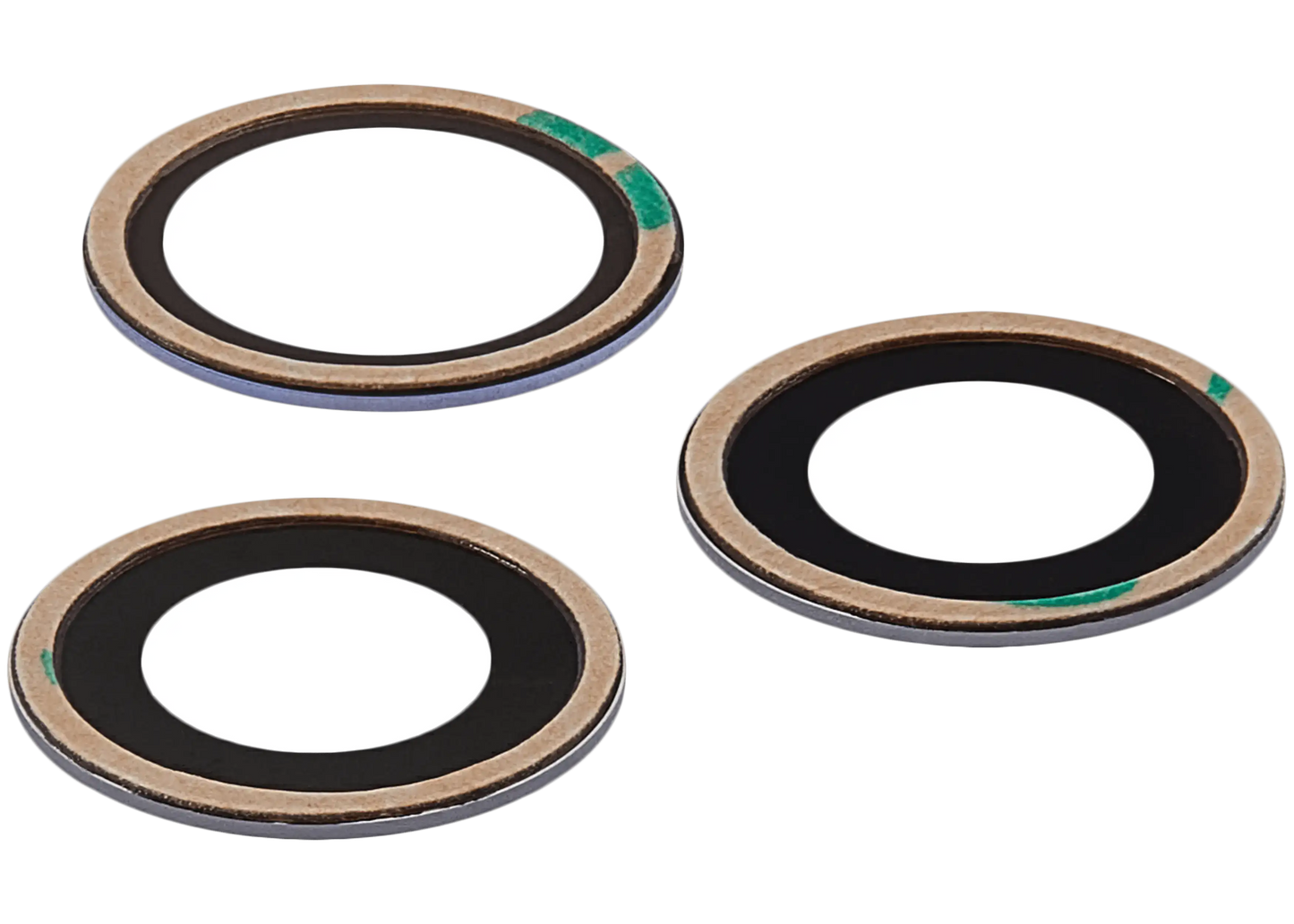 Back Camera Lens (Glass Only) With Adhesive For iPhone 12 Pro (3 Piece Set) (Aftermarket Plus) (10 Pack)