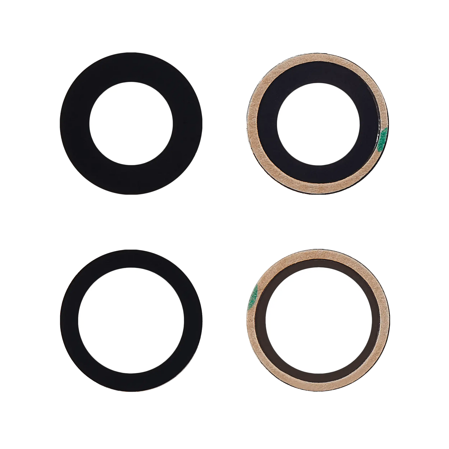 Back Camera Lens (Glass Only) With Adhesive For iPhone 12 / 12 Mini (2 Piece Set) (Aftermarket Plus) (10 Pack)