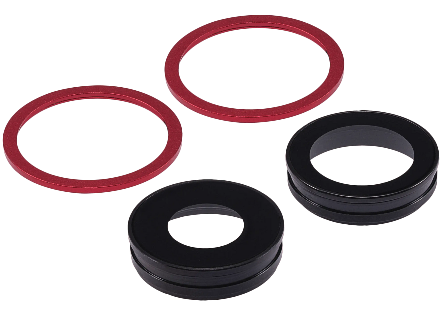 Back Camera Lens With Bracket & Bezel For iPhone 11 ( 2 Piece) (Real Sapphire / Premium) (Red)
