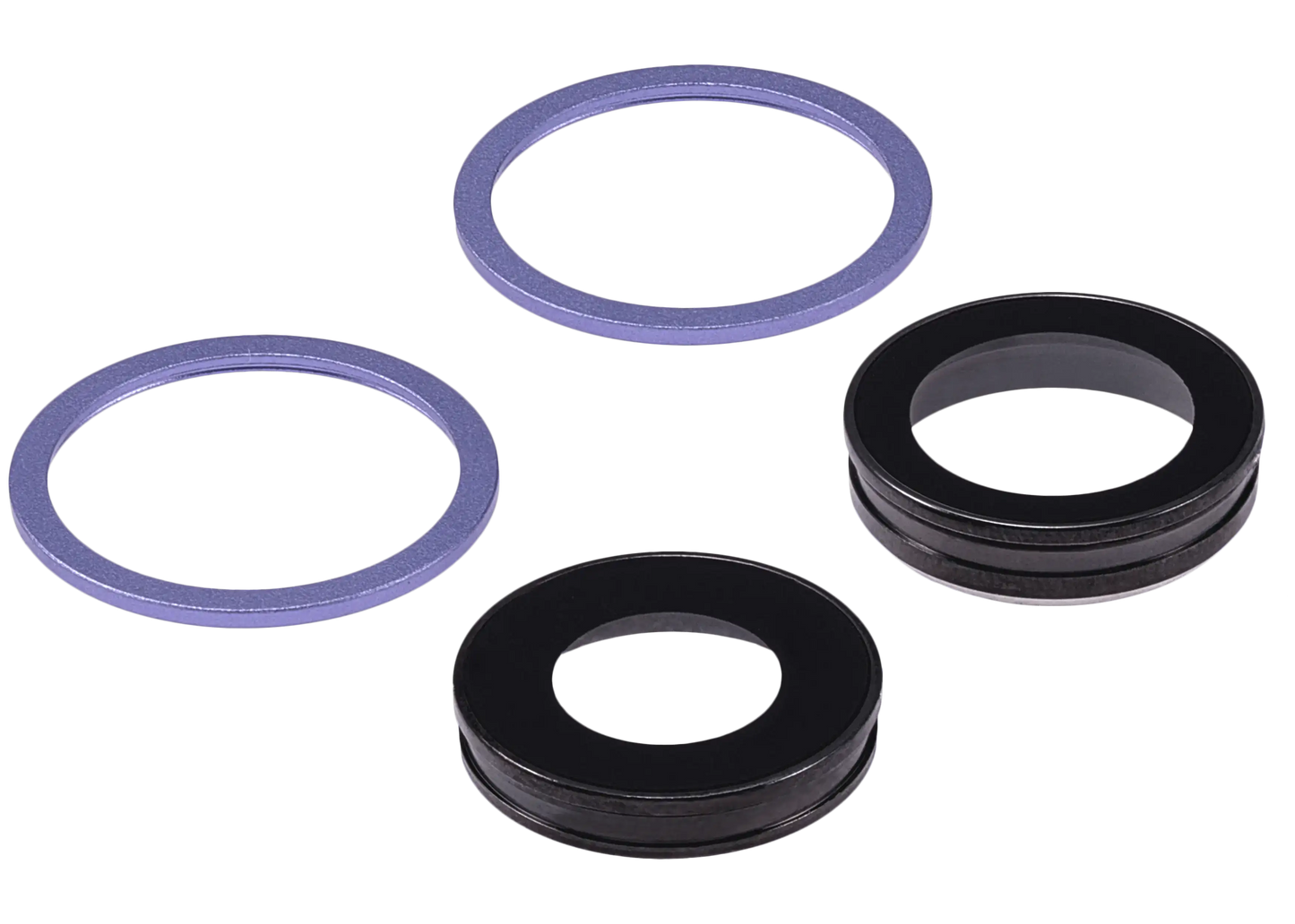 Back Camera Lens With Bracket & Bezel For iPhone 12 / 12 Mini (Purple) (Real Sapphire / Premium)