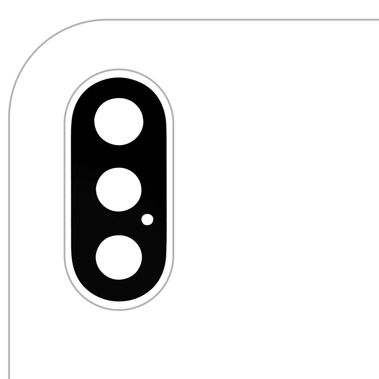 Back Camera Lens (Glass Only) With Adhesive For iPhone XS / XS Max (All Colors) (10 Pack) (Aftermarket Plus)