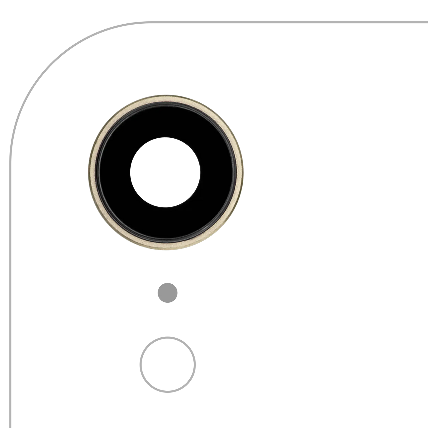Back Camera Lens With Bracket & Bezel For iPhone XR (Aftermarket Plus) (Yellow) (10 Pack)