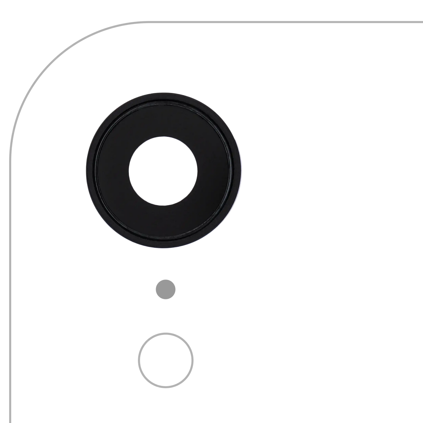 Back Camera Lens With Bracket & Bezel For iPhone XR (Aftermarket Plus) (Black) (10 Pack)