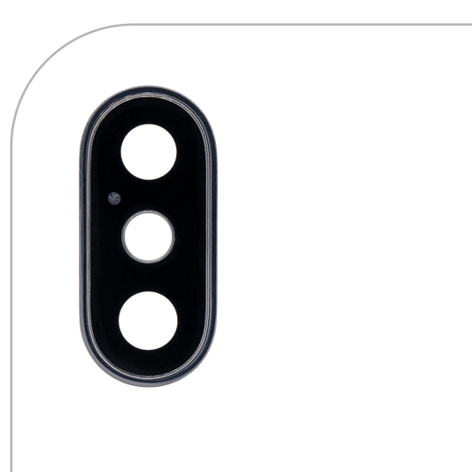 Back Camera Lens With Bracket & Bezel For iPhone XS / XS Max (Space Gray) (Real Sapphire l Premium)