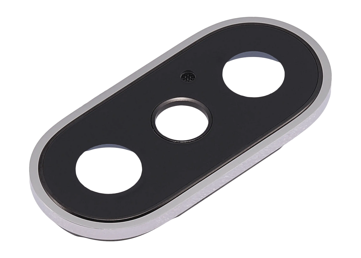 Back Camera Lens With Bracket & Bezel For iPhone X (Silver) (Real Sapphire l Premium)