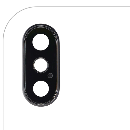 Back Camera Lens With Bracket & Bezel For iPhone XS / XS Max (Silver)