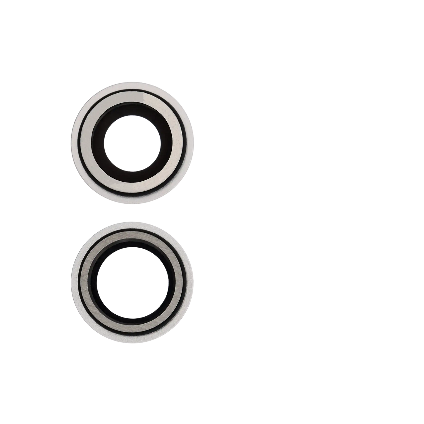 Back Camera Lens With Bracket & Bezel For iPhone 12 / 12 Mini (White) (Real Sapphire / Premium)