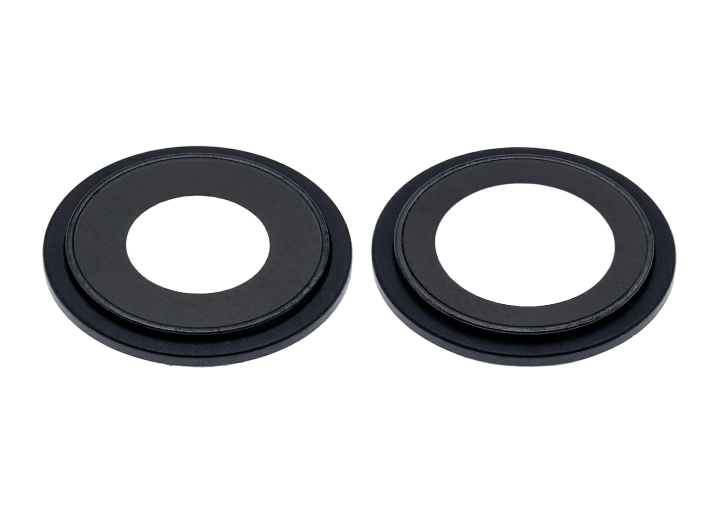 Back Camera Lens With Bracket & Bezel For iPhone 12 / 12 Mini (Black) (Real Sapphire / Premium)