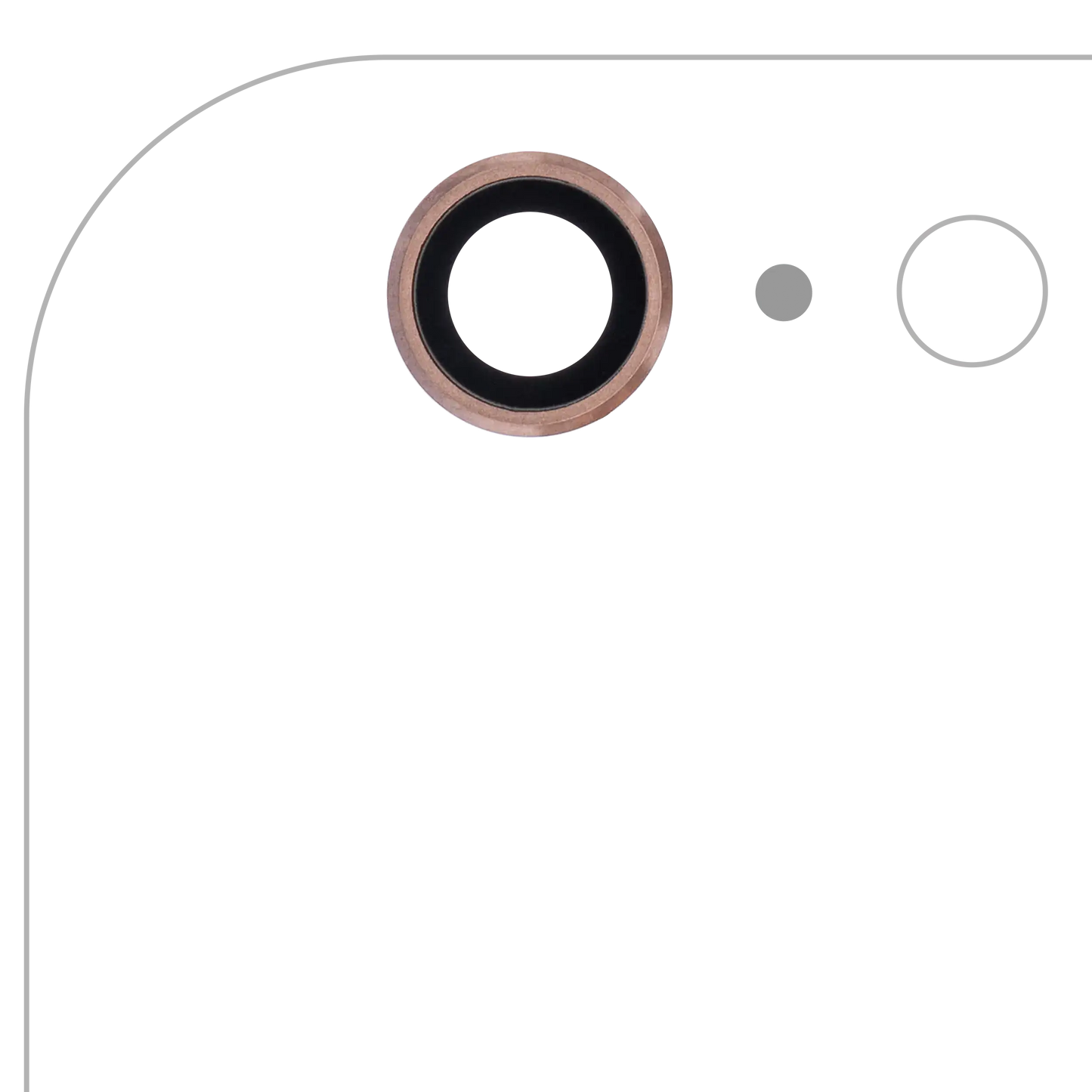 Back Camera Lens For iPhone 6S Plus (Rose Gold) (10 Pack)