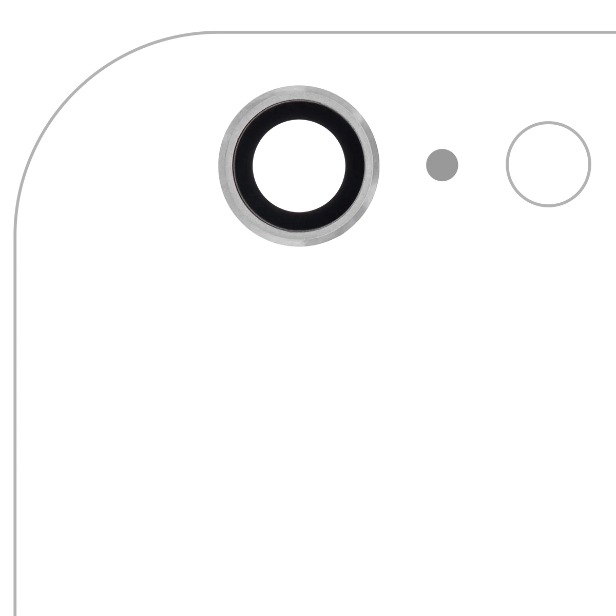 Back Camera Lens For iPhone 6 Plus / 6S Plus (Silver) (10 Pack)