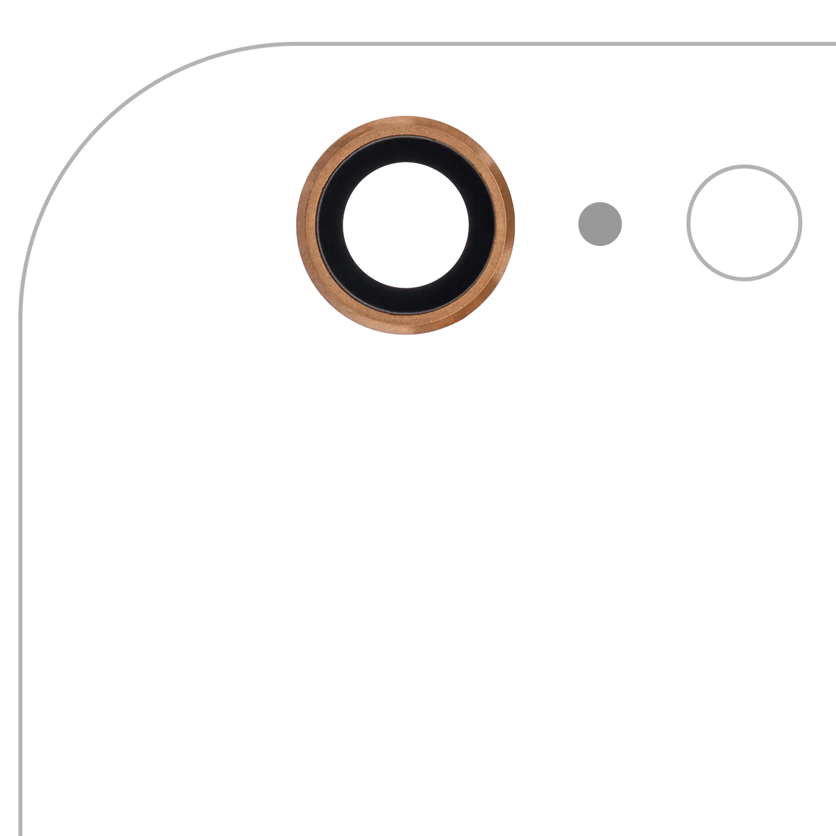 Back Camera Lens For iPhone 6 Plus / 6S Plus (Gold) (10 Pack)