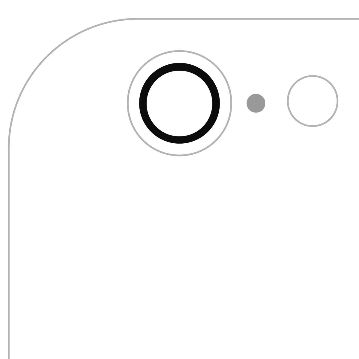 Back Camera Lens (Glass Only) With Adhesive For iPhone 6 / 6S (All Colors) (10 Pack) (Real Sapphire l Premium)