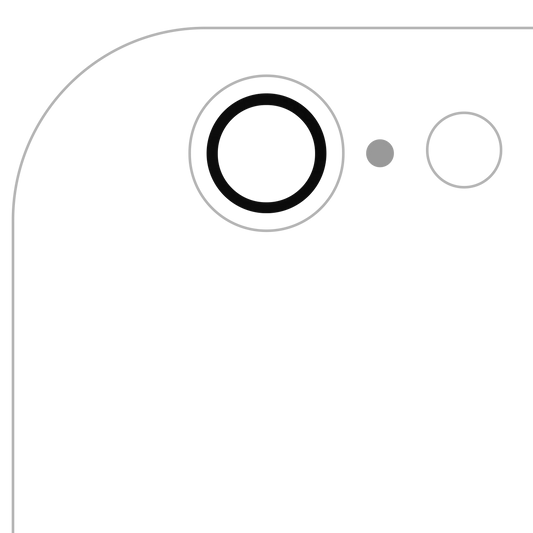 Back Camera Lens (Glass Only) With Adhesive For iPhone 6 / 6S (All Colors) (10 Pack) (Real Sapphire l Premium)