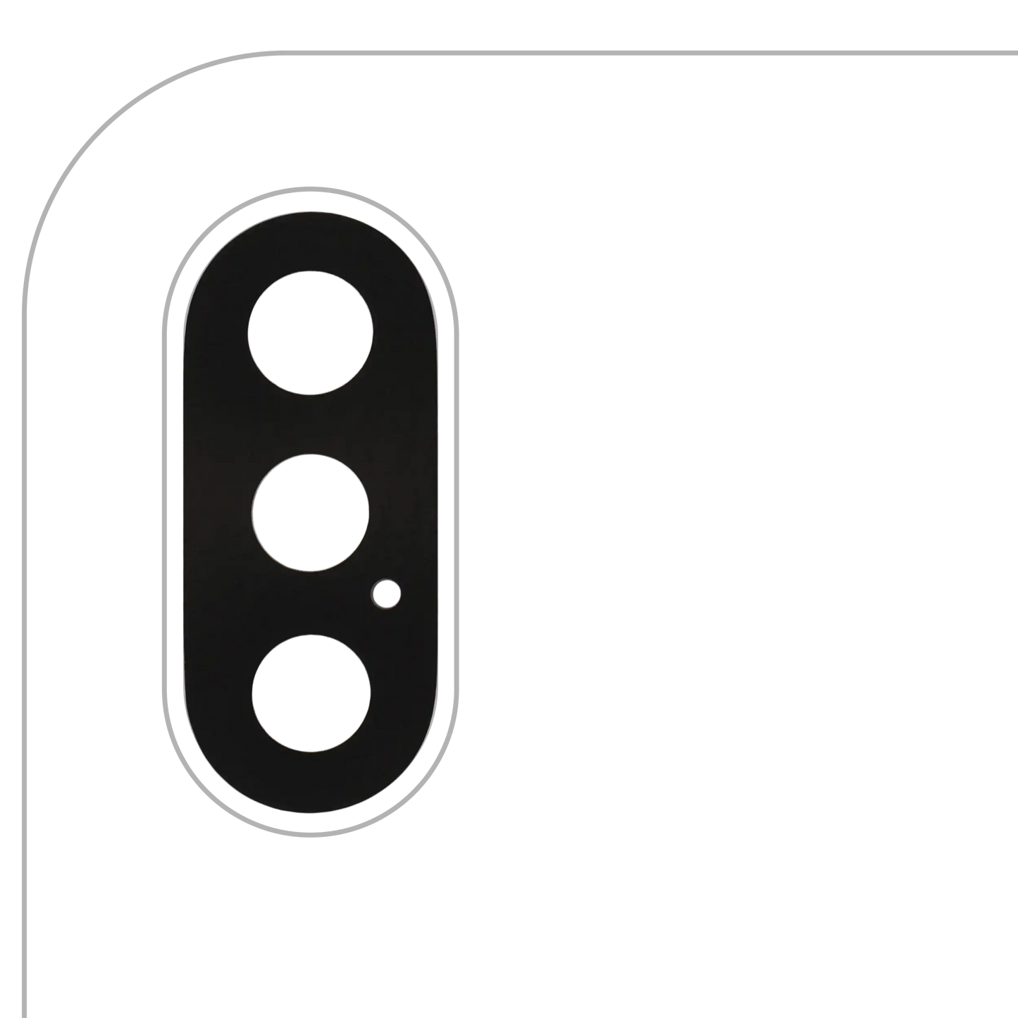 Back Camera Lens With Adhesive (Glass Only) For iPhone X (10 Pack) (Aftermarket Plus)