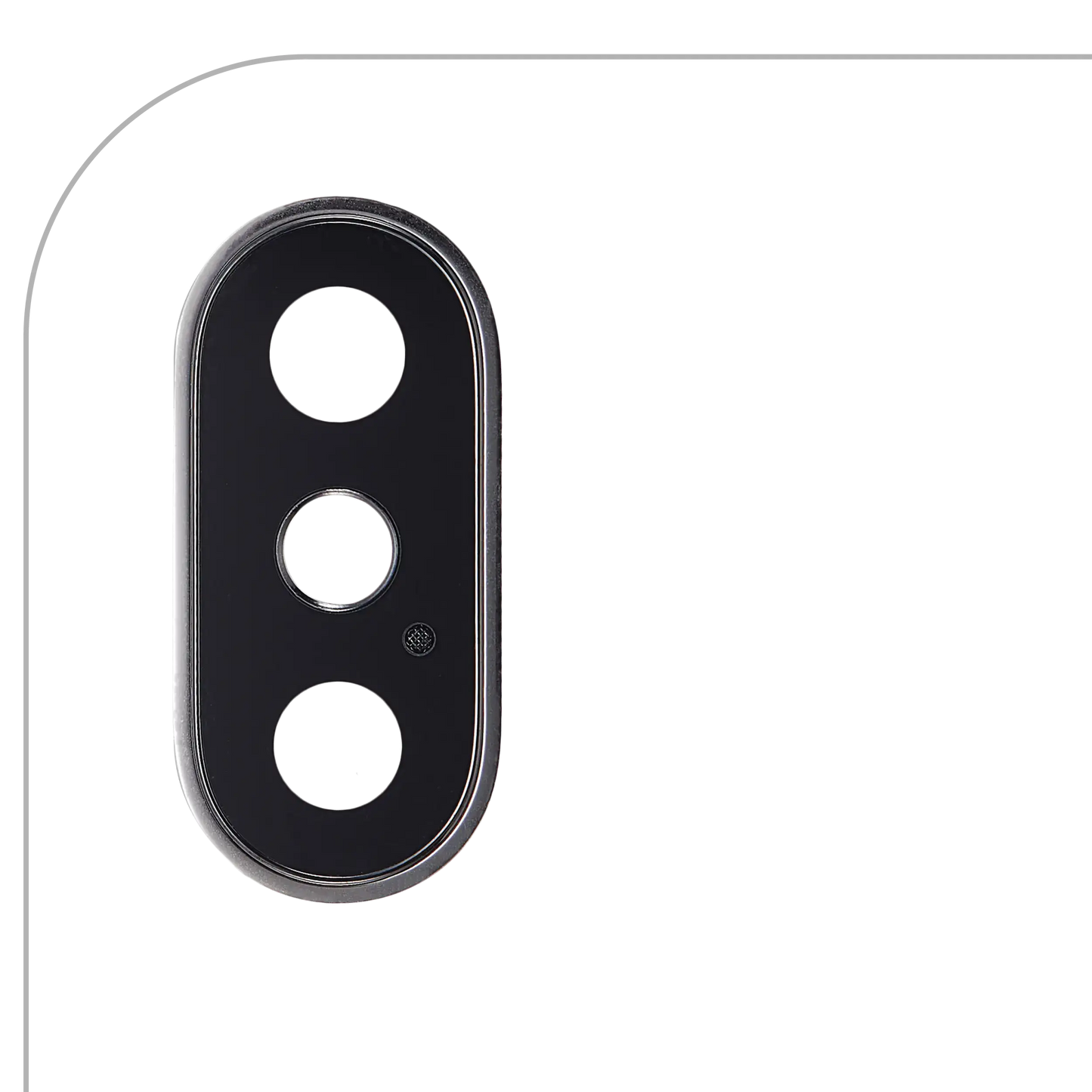 Back Camera Lens With Bracket & Bezel For iPhone X (Silver)