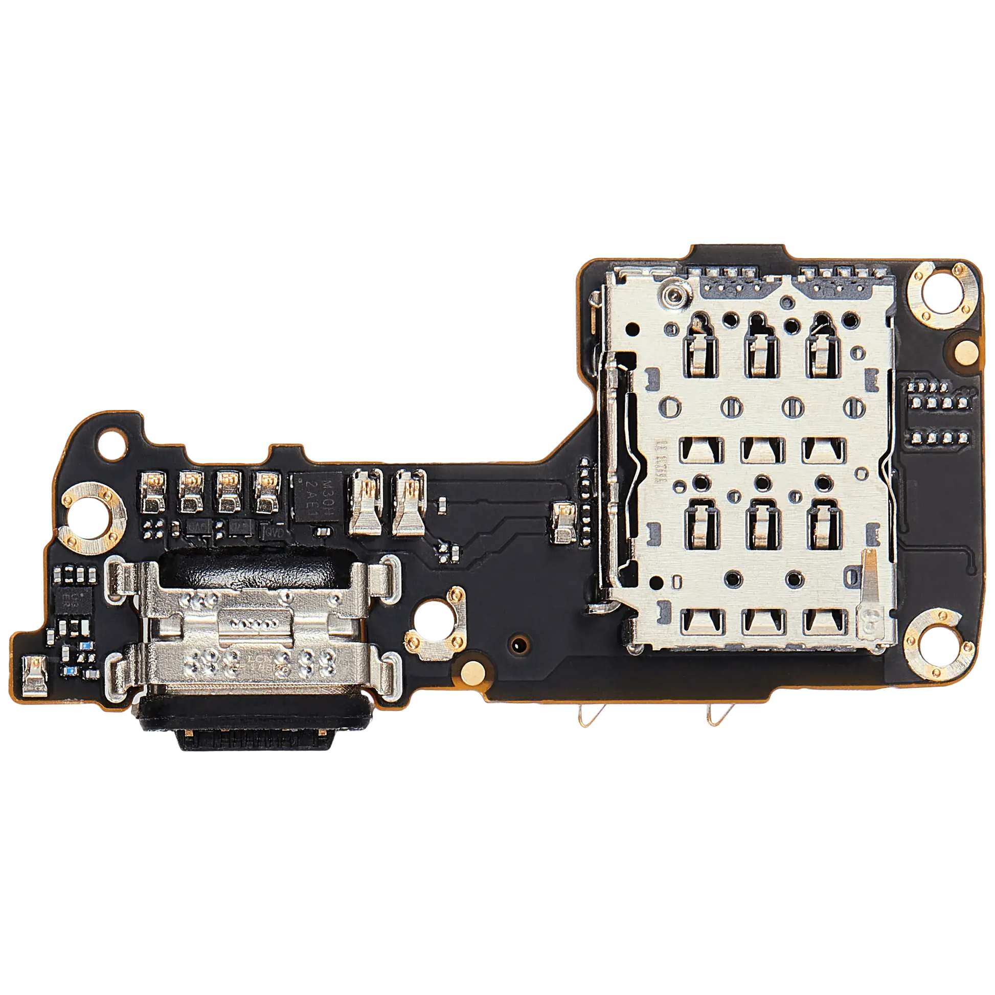 Charging Port Board With Sim Card Reader For Xiaomi 12 / 12X – mobile phone part alternate view – Charging Port Replacement for phone repair