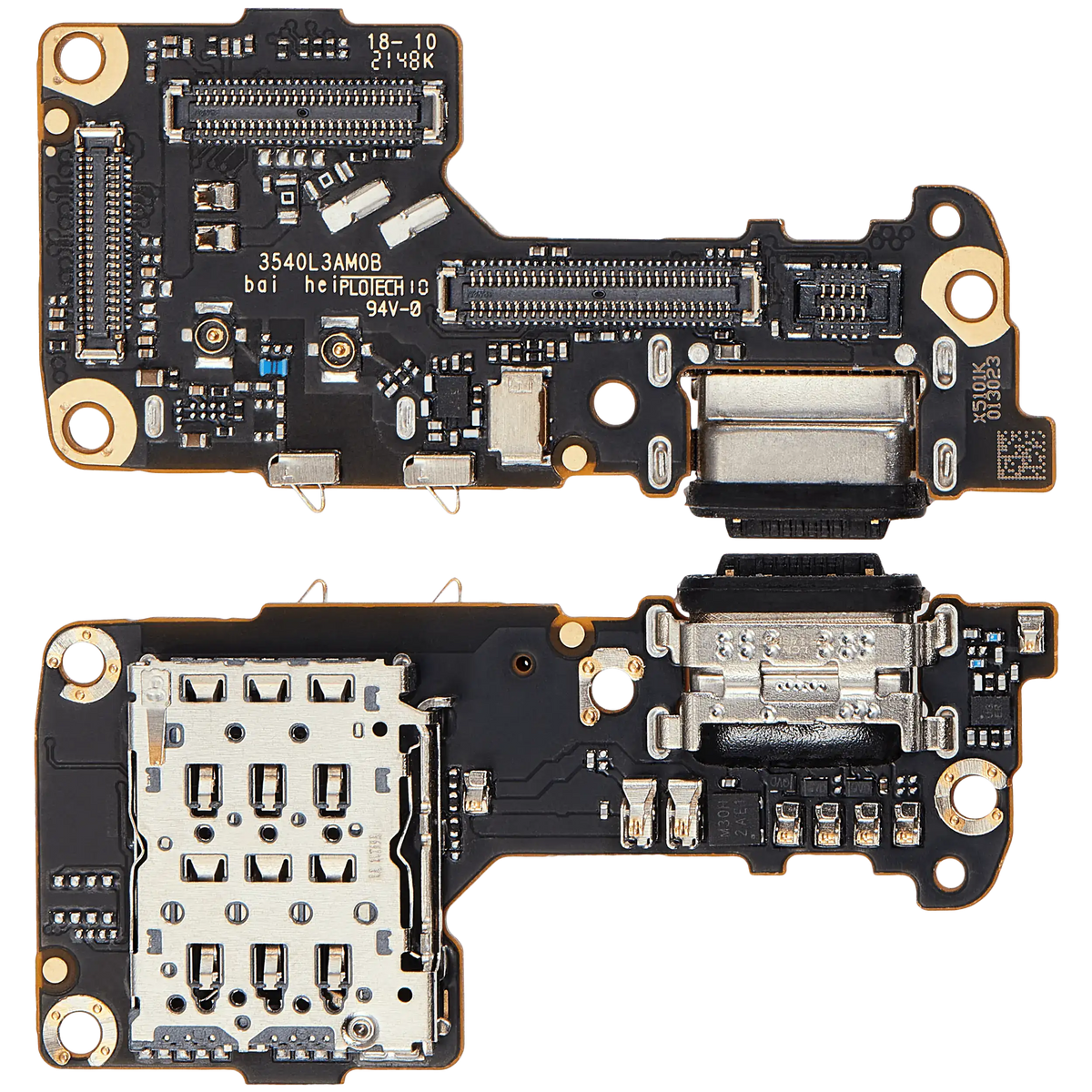 Charging Port Board With Sim Card Reader For Xiaomi 12 / 12X – repair component detail view – Charging Port Replacement for phone repair