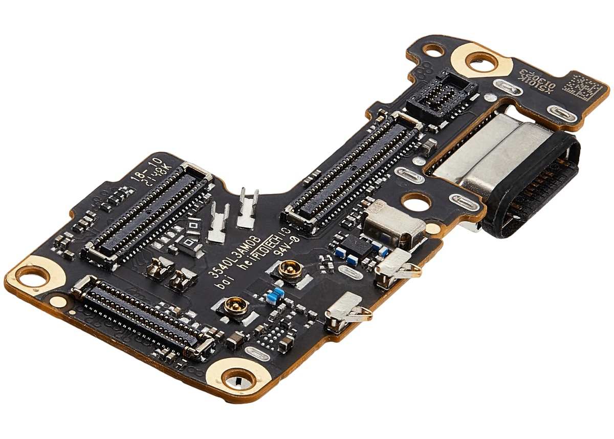 Charging Port Board With Sim Card Reader For Xiaomi 12 / 12X – device repair component close-up – Charging Port Replacement for phone repair
