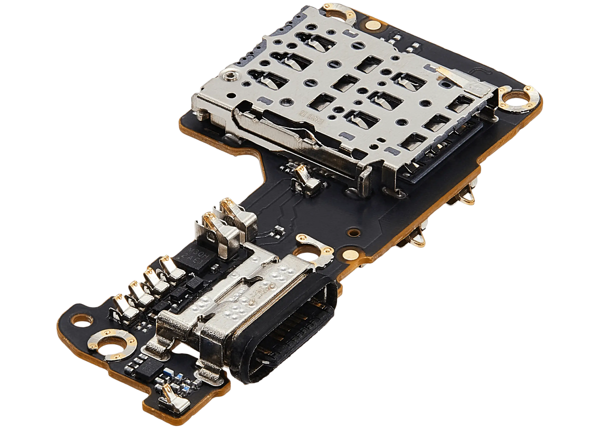 Charging Port Board With Sim Card Reader For Xiaomi 12 / 12X – replacement component detailed view – Charging Port Replacement for phone repair