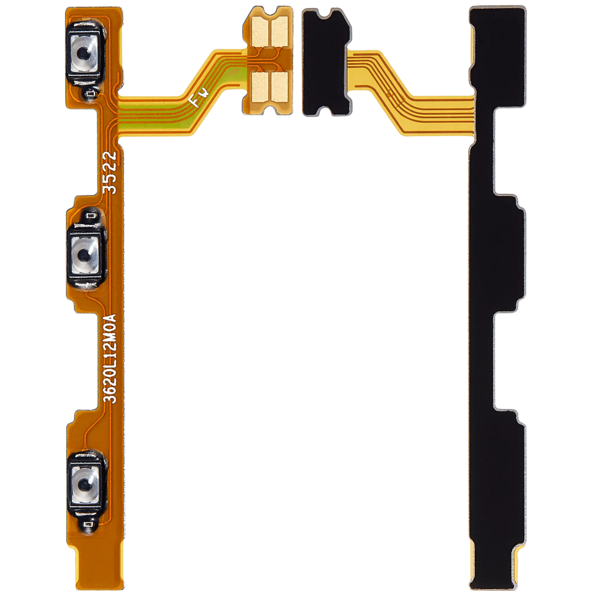 Power / Volume Button Flex Cable For Xiaomi 12T / 12T Pro – repair component detail view – Flex Cable Replacement for phone repair
