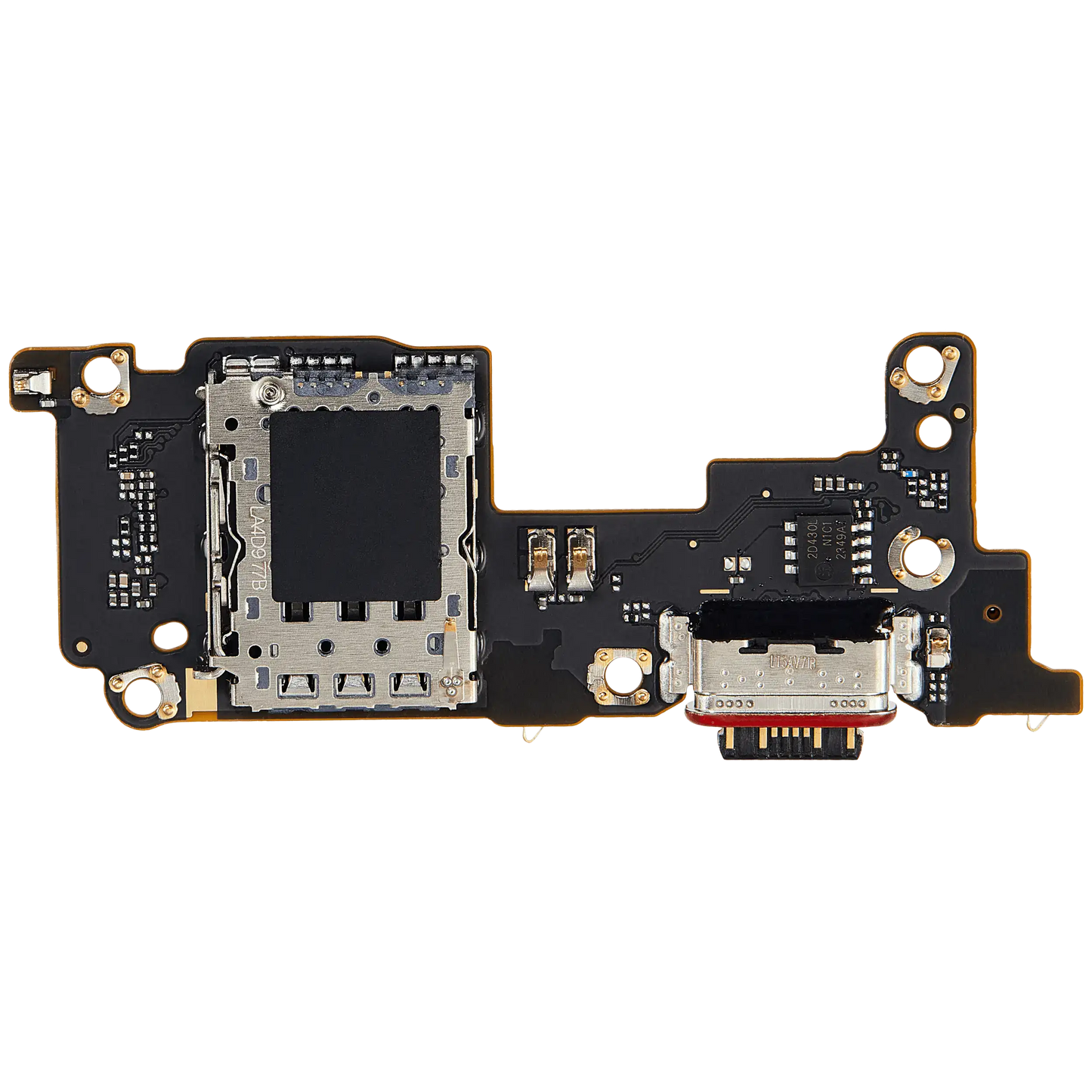 Charging Port Board With Sim Card Reader For Xiaomi 12T / 12T Pro (Premium) – mobile phone part alternate view – Charging Port Replacement for phone repair