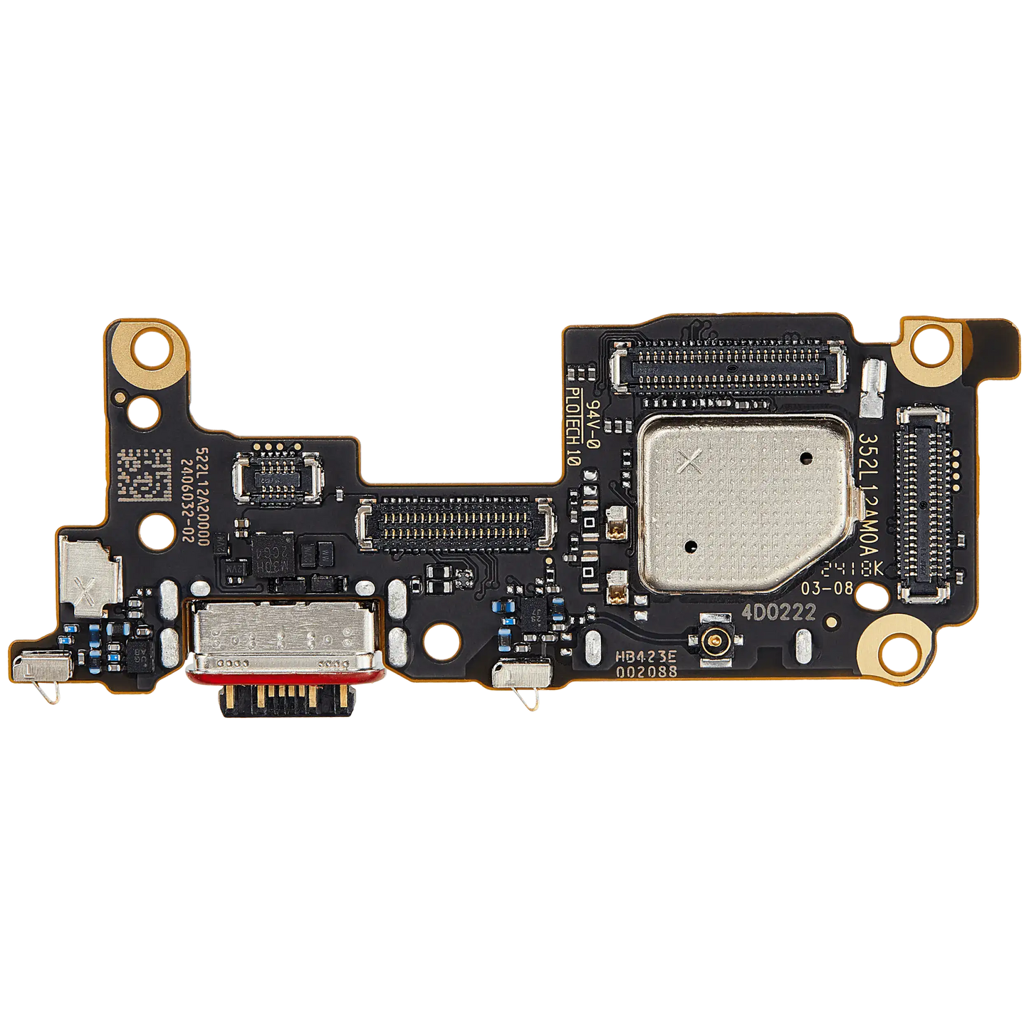 Charging Port Board With Sim Card Reader For Xiaomi 12T / 12T Pro (Premium) – replacement part product view – Charging Port Replacement for phone repair