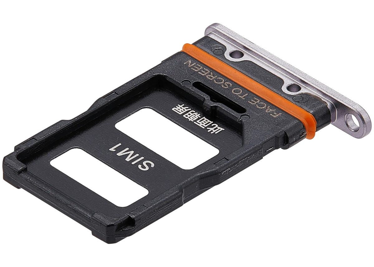 Sim Card Tray For Xiaomi 12 (Purple) – device repair component close-up – SIM Tray Replacement for phone repair
