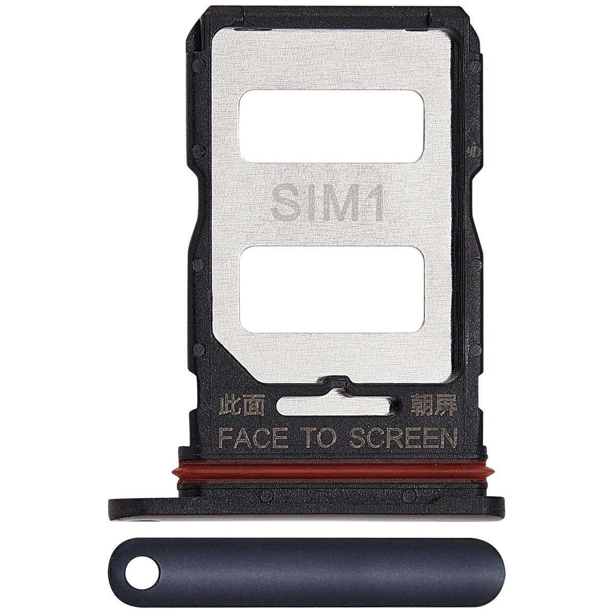 Sim Card Tray For Xiaomi 12T Pro (Black) – replacement part product view – SIM Tray Replacement for phone repair