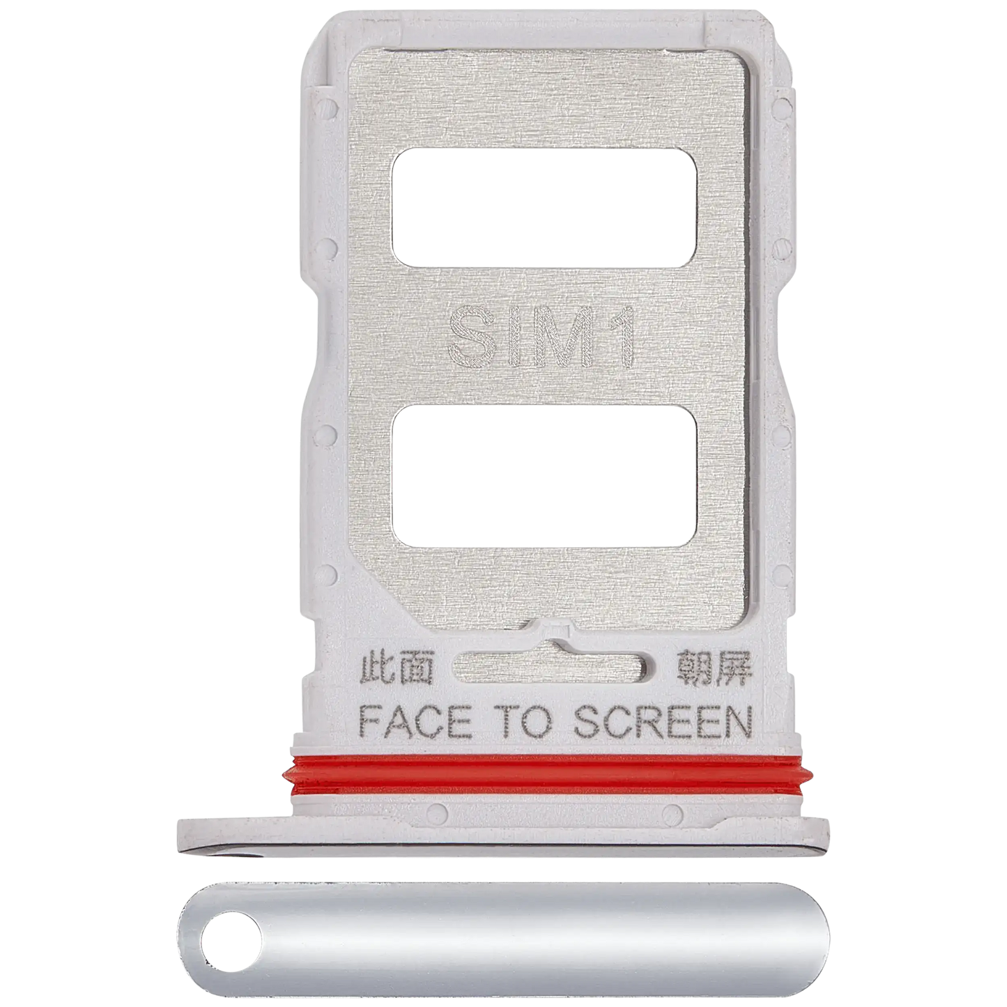 Sim Card Tray For Xiaomi 12T Pro (Silver) – replacement part product view – SIM Tray Replacement for phone repair
