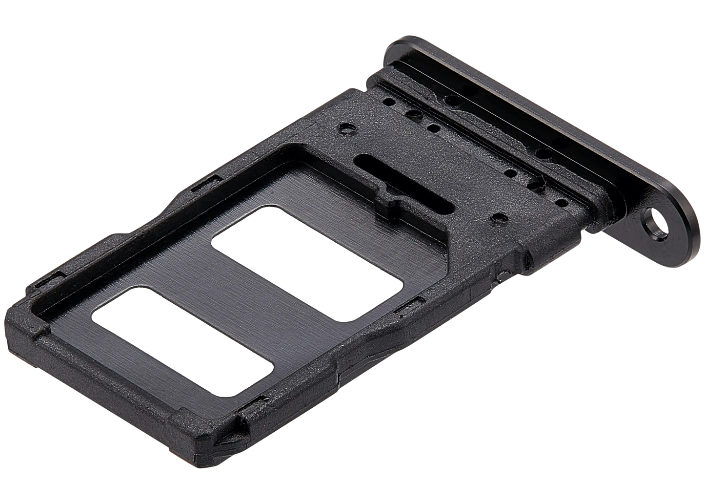 Sim Card Tray For Xiaomi 12S Ultra (Black) – device repair component close-up – SIM Tray Replacement for phone repair