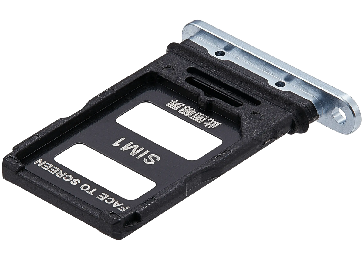 Sim Card Tray For Xiaomi 13 (Black) – device repair component close-up – SIM Tray Replacement for phone repair