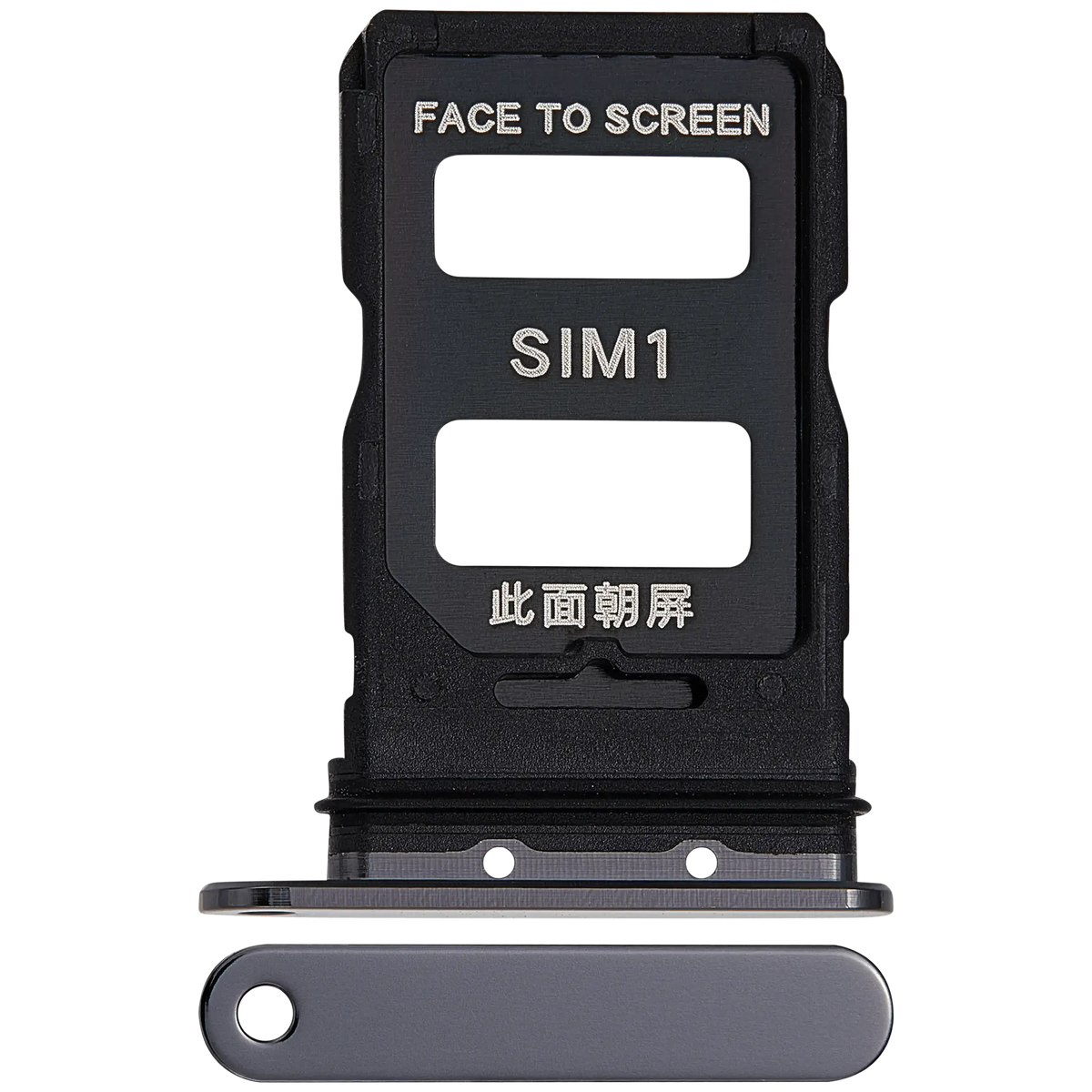 Sim Card Tray For Xiaomi 13 Pro (Ceramic Black) – replacement part product view – SIM Tray Replacement for phone repair