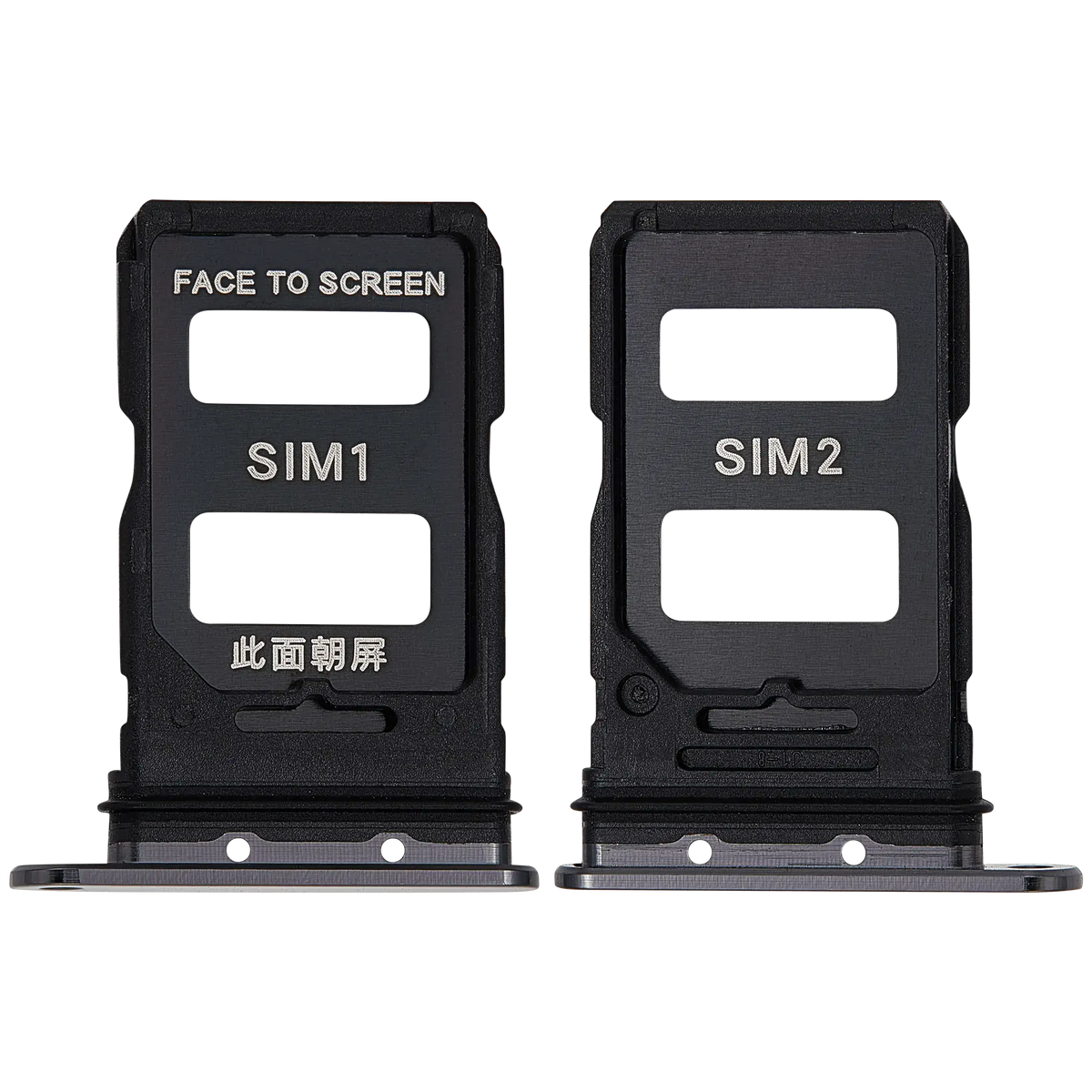 Sim Card Tray For Xiaomi 13 Pro (Ceramic Black) – repair component detail view – SIM Tray Replacement for phone repair